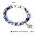 Natural Stone Beads Bracelet Lotus Charm Handmade Bracelet Unisex Jewelry