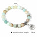 Natural Stone Beads Bracelet Lotus Charm Handmade Bracelet Unisex Jewelry