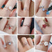 Delicate Zircon Crystal Leaf Shell Flower Heart Rings For Women