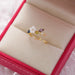 Delicate Zircon Crystal Leaf Shell Flower Heart Rings For Women