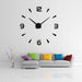 3D DIY Acrylic Mirror Wall Clock Stickers Designer Home Wall Decor