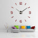 3D DIY Acrylic Mirror Wall Clock Stickers Designer Home Wall Decor