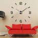 3D DIY Acrylic Mirror Wall Clock Stickers Designer Home Wall Decor