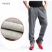 New Men's Winter Pants Thick Fleece Jogger Velvet Casual Sweatpants Men
