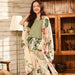 4 Pieces Soft Pajamas Sets Floral Printed Sleepwear With Shorts Women Nightwear