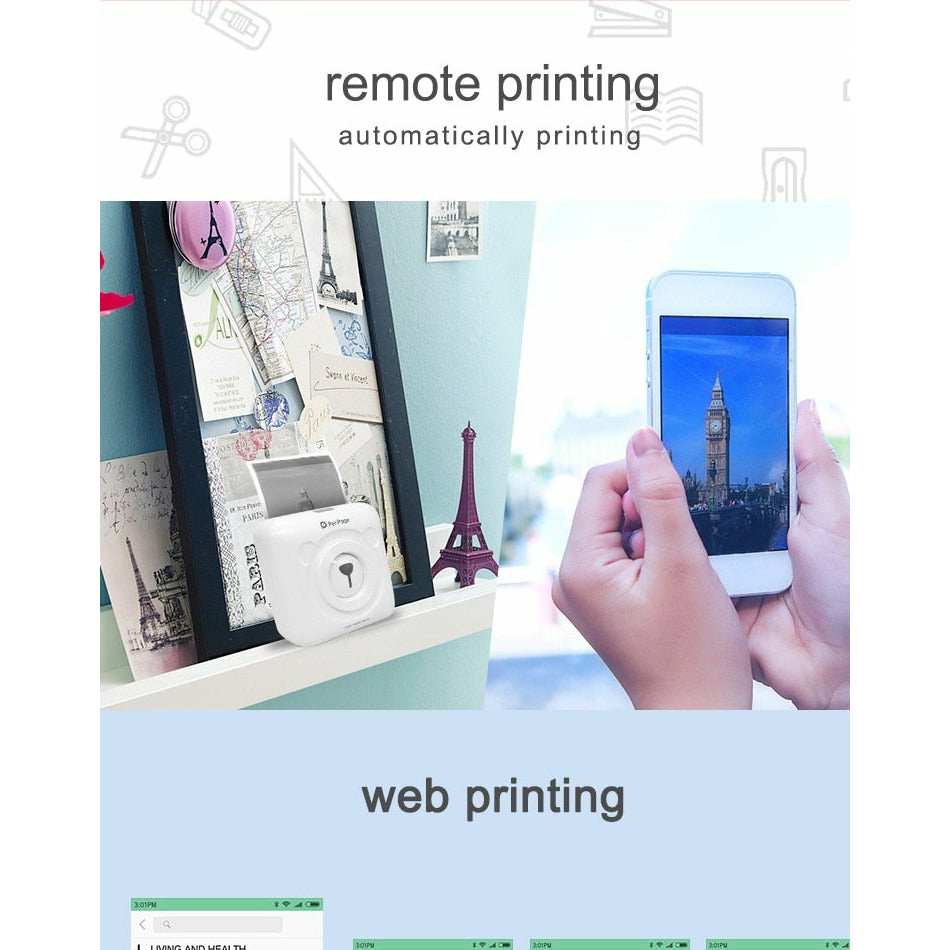 PeriPage Mini Portable Bluetooth Thermal Pocket Printer – iOS & Android ...