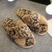 Women Winter Slippers Shoes Flat Sweet Home Fur Warm Soft Indoor Slip On Slipper