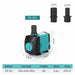 Ultra-Quiet Submersible Water Fountain Pump Filter Aquarium Water Pump