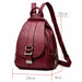 Women Leather Backpacks Fashion Shoulder Travel Backpack Bags