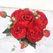 Rose Pink Silk Peony Artificial Flowers Bouquet For Home Wedding Decoration