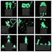Luminous Glow In The Dark Switch Sticker Fluorescent Fairy Moon Stars Sticker Home Decor