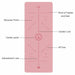 Double Sided Yoga Mat Position Line Pilates Non Slip Fitness Gym Yoga Mats