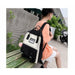5 Piece Set High School Backpack Bags Canvas Travel Backpack Teen Student Schoolbag