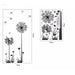 Black Dandelion Wall Stickers Household Adornment Wall Stickers Home Decoration