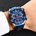 New Fashion Men Watches Brand Luxury Clock Sports Chronograph Waterproof Quartz Watches