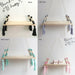 Nordic style Colorful Beads Tassel Wooden Wall Shelf Wall Clapboard Decoration