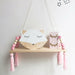 Nordic style Colorful Beads Tassel Wooden Wall Shelf Wall Clapboard Decoration