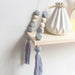 Nordic style Colorful Beads Tassel Wooden Wall Shelf Wall Clapboard Decoration