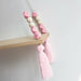 Nordic style Colorful Beads Tassel Wooden Wall Shelf Wall Clapboard Decoration