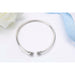 Sterling Silver Bracelet Femme Snowflake Heart Blue Eye Bracelets Women Jewelry