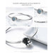 Sterling Silver Bracelet Femme Snowflake Heart Blue Eye Bracelets Women Jewelry