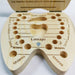 Wooden Baby Tooth Box Milk Teeth Umbilical Organizer Storage Souvenir Case