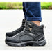 Men Boots Anti-Skidding Leather Shoes Spring Autumn Plush Men Durable Shoes
