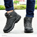 Men Boots Anti-Skidding Leather Shoes Spring Autumn Plush Men Durable Shoes