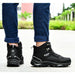 Men Boots Anti-Skidding Leather Shoes Spring Autumn Plush Men Durable Shoes