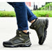 Men Boots Anti-Skidding Leather Shoes Spring Autumn Plush Men Durable Shoes
