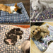 Soft Flannel Thickened Fleece Pet Blanket Bed Mat Warm Cushion Sleeping Cover