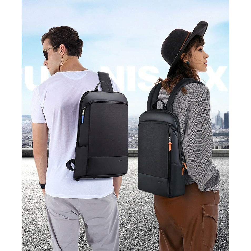 best looking business slim laptop backpack Pro Executive 2024, Chocolate Leather / No, thanks. by WaterField Designs, Leather Laptop Backpack, Mens Leather Laptop Backpack The luggage strap on the back keeps the backpack stayed on the suitcase tightly. Slim Laptop Backpack Office Work