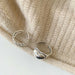 925 Sterling Silver Rings Vintage Simple Love Chain Couple Finger Jewelry