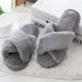 Women Winter Slippers Shoes Flat Sweet Home Fur Warm Soft Indoor Slip On Slipper