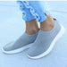 Women Shoes Knitting Sneakers Spring Summer Slip On Flat Shoes Loafers