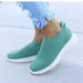 Women Shoes Knitting Sneakers Spring Summer Slip On Flat Shoes Loafers
