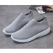 Women Shoes Knitting Sneakers Spring Summer Slip On Flat Shoes Loafers