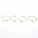 4pcs/Set Fashion Bohemia Leaf Knot Link Chain Charm Bracelet Bangles Women Gold Jewelry