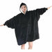 Oversized Hoody Blanket Winter Sweatshirt Hoodies Fleece Blanket With Sleeves