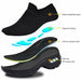 Women Running Sneakers Fashion Breathable Mesh Casual Slip-On Shoes