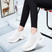 Women Running Sneakers Fashion Breathable Mesh Casual Slip-On Shoes