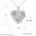 925 Sterling Silver Heart Shape Photo Frame Pendant Necklace Women Jewelry