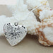 925 Sterling Silver Heart Shape Photo Frame Pendant Necklace Women Jewelry