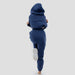 Fall Winter Women Sets Extra Long Hooded Suits Fleece Oversized Sweatshirt Elastic Waist Harem Pants