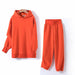 Fall Winter Women Sets Extra Long Hooded Suits Fleece Oversized Sweatshirt Elastic Waist Harem Pants