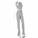 Women Casual Sportswear Sleeveless Tracksuits Fashion Workout Tank Top Stacked Pant Set