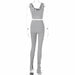 Women Casual Sportswear Sleeveless Tracksuits Fashion Workout Tank Top Stacked Pant Set