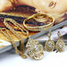 Arabic Ethnic Jewelry Sets Necklace Earring Bracelet Morocco Caftan Fashion Accessories
