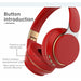 Wireless Bluetooth Foldable Headphones Adjustable Stereo Headset