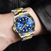 New Fashion Men Mechanical Wristwatch Stainless Steel Waterproof Brand Luxury Men Watches